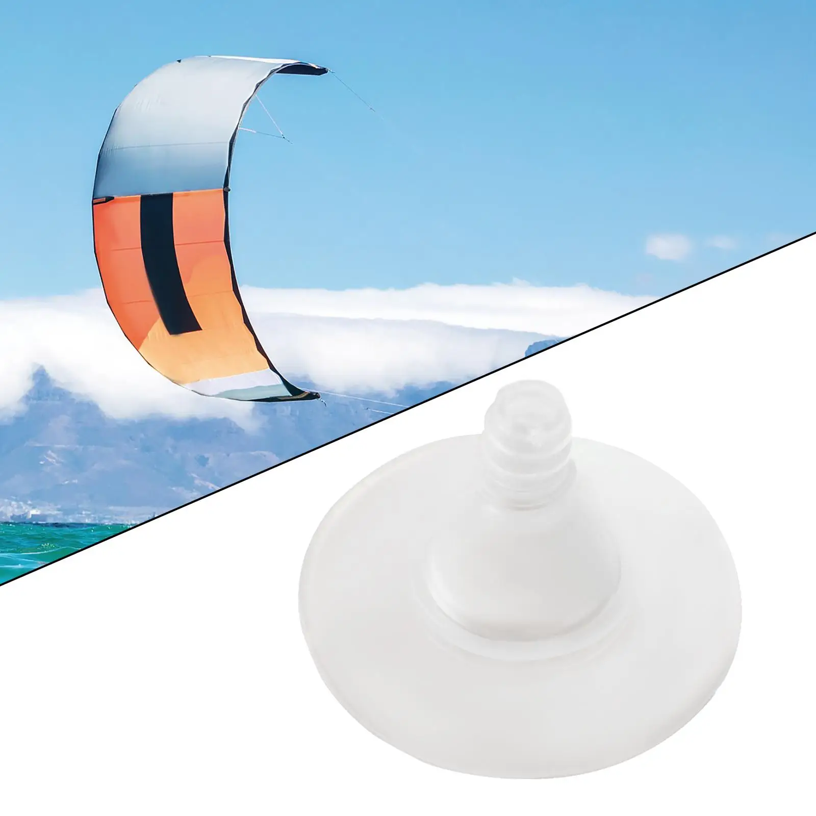 TPU Inflatable Kiteboarding Kite One Pump Valve Air Inlet without Self Stick for Repair Accessories