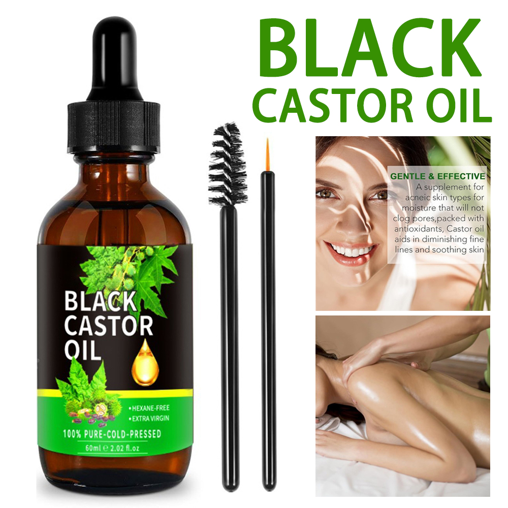 Best of Black Castor Hair Growth Essential Oil Scalp Massage Hair Loss Prevention Essential Liquid Hair Repair Natural Essence Serum Reviews & Tips