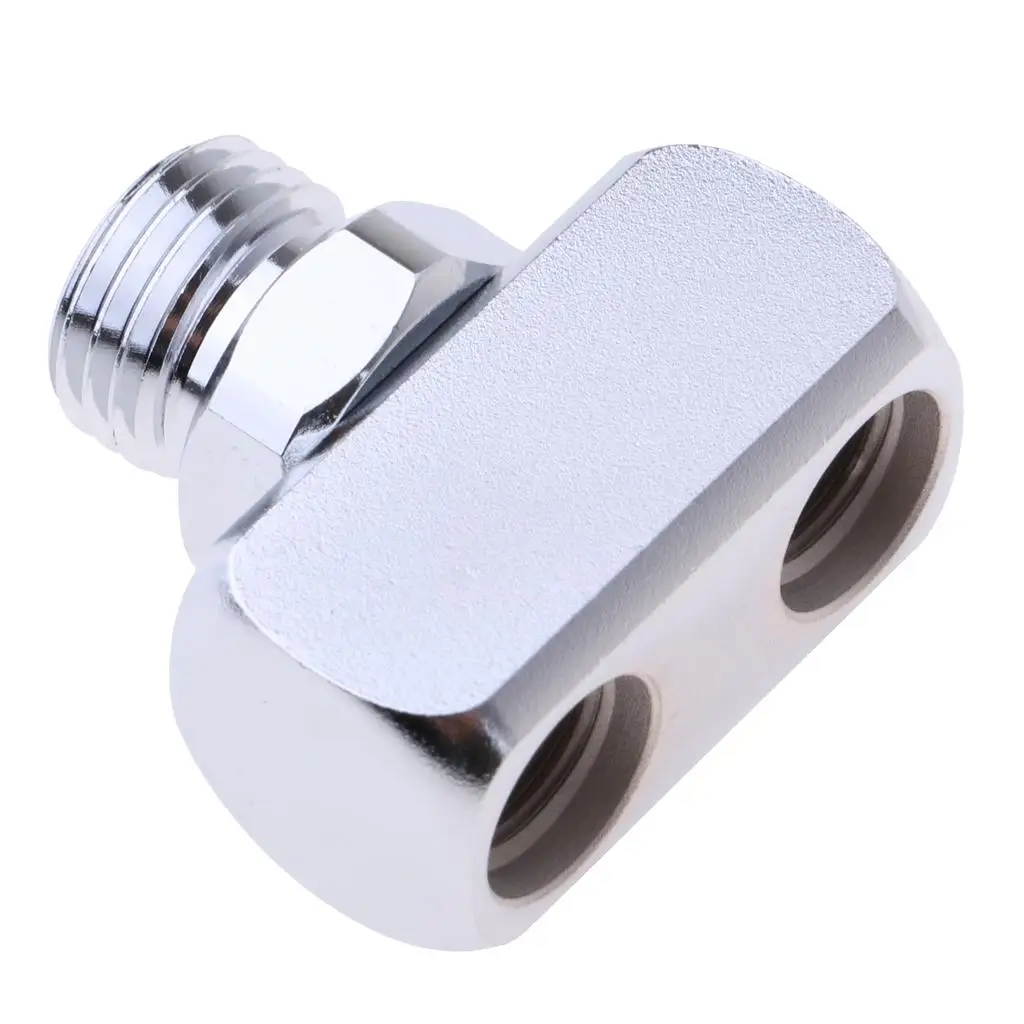 Diving Adapter 1x 9/18 Male to 2x 3/8 Female Hose Splitter Perfect for Scuba Diving & Snorkeling