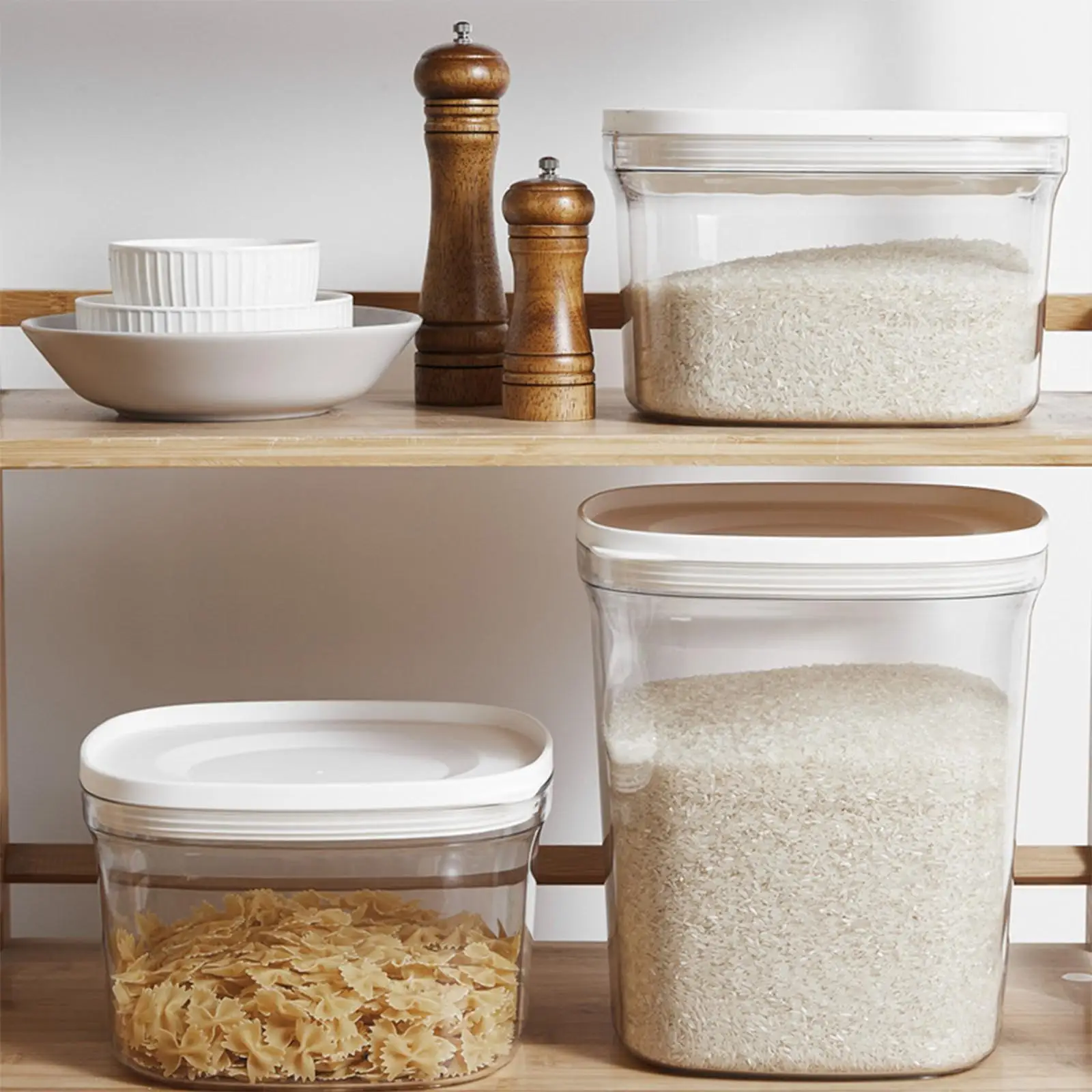 Rice Container Airtight Cereal Tank Bucket for Oatmeal Bean