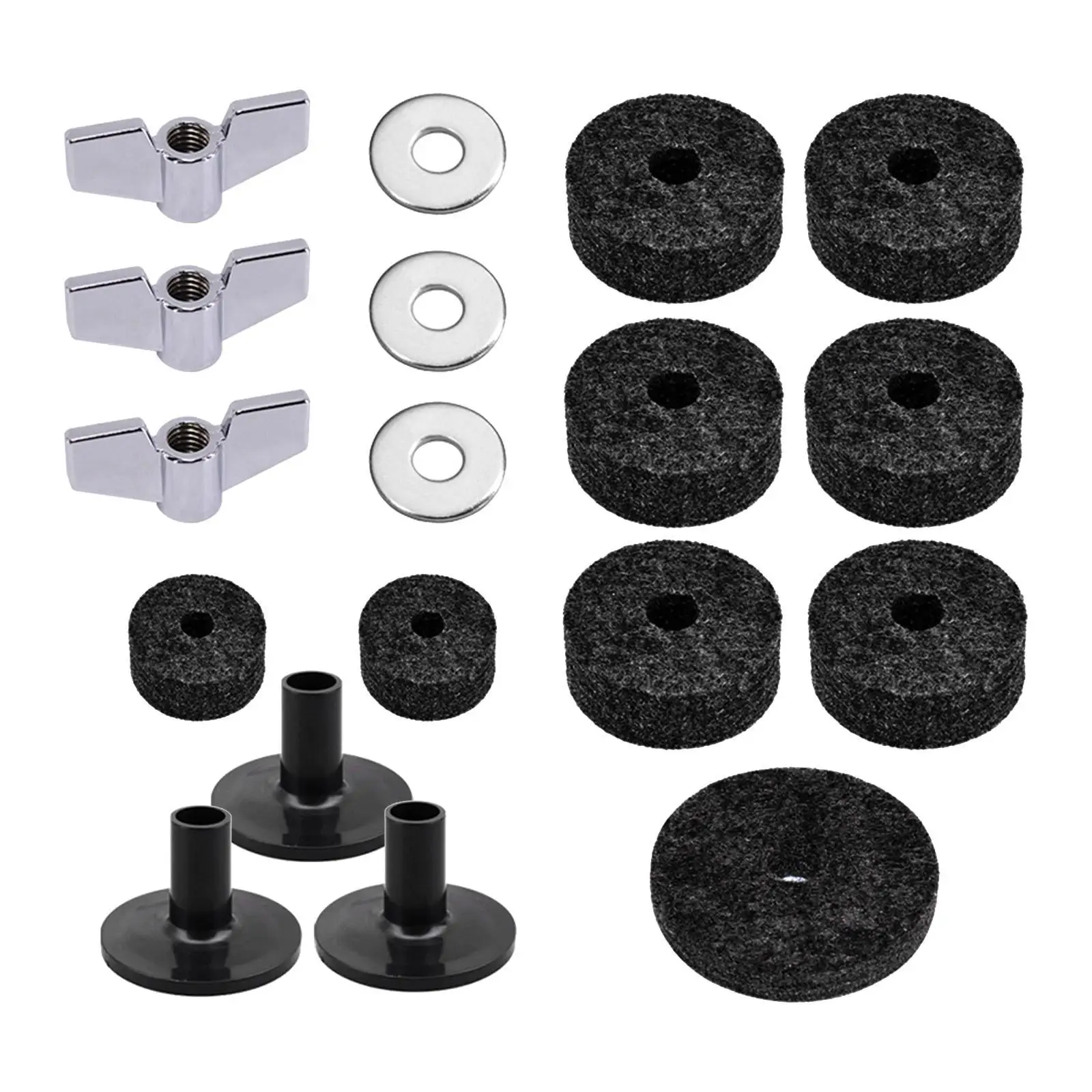 Replacement Cymbal Felts Washers Cymbal Washer, Wing Nuts, Equipment for Performer