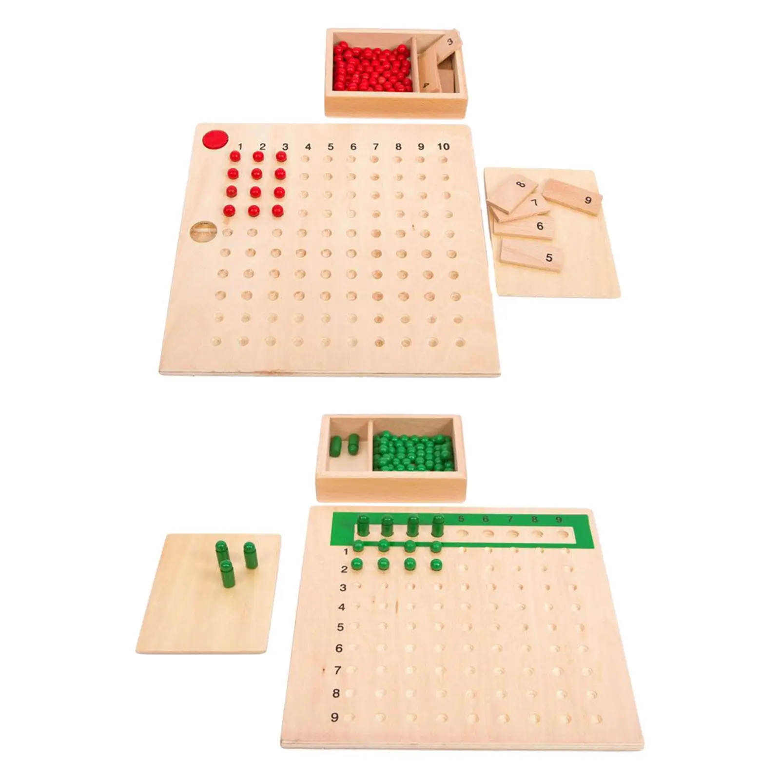 Wooden Math Manipulatives Educational Classroom Wooden Math Learning Materials Montessori Math Boards Mathematics Teaching Aids