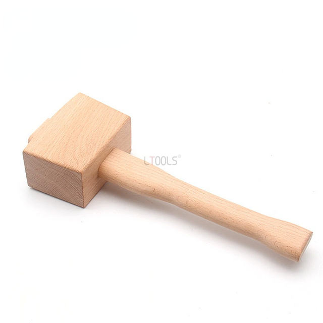 Leather Making DIY Chinese Beech Hammer Solid-wood Square Mallet  Leather-craft Carve Handmade Household Woodworking Manual Tool - AliExpress