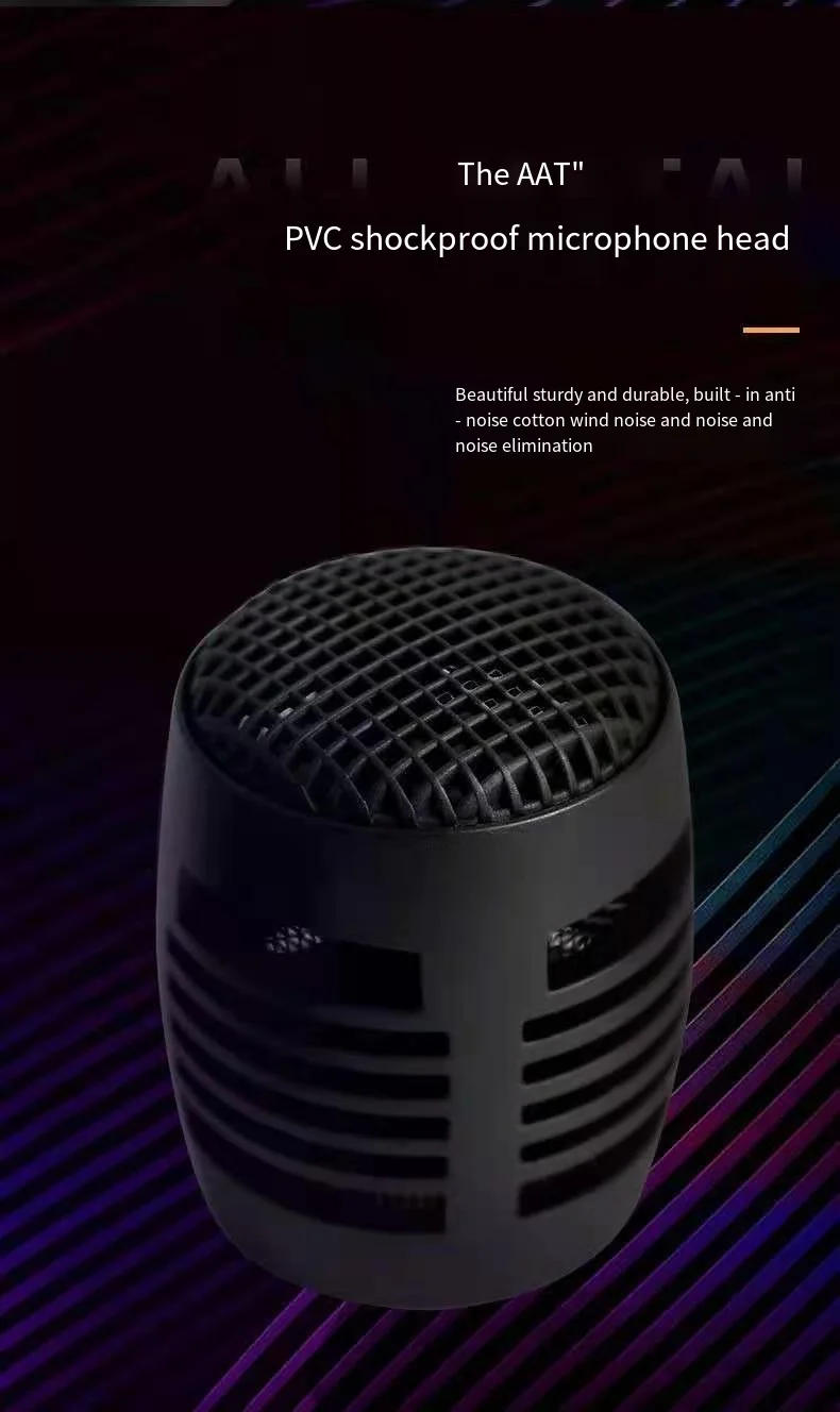 Sa5aa1639b621454d83b03196c21ebf31z Home Speaker 6.5mm Microphone Trolley Speaker Karaoke Microphone Wired Recording Studio Microphone