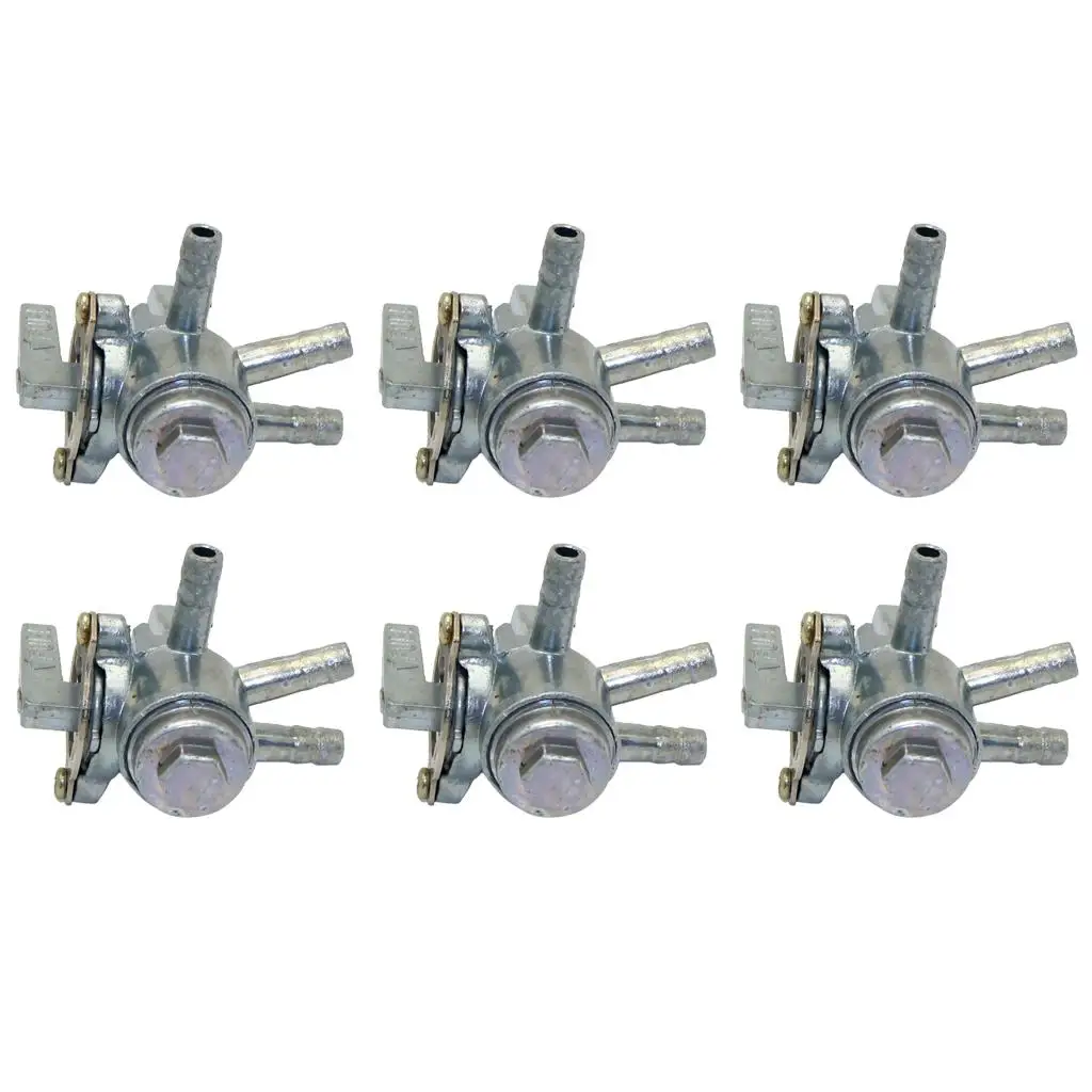 6Pcs  Fuel Petcock Tap Valve Switch Universal for Motorcycle Dirt Bike