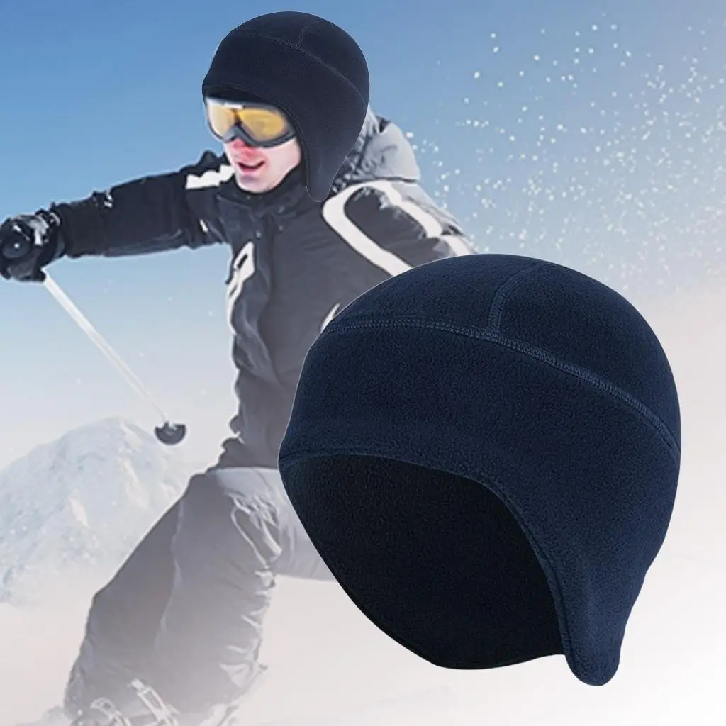 Skull Caps Helmet Liner Polar Fleece Beanie Hats for Running Outdoor Sports Fishing Unisex