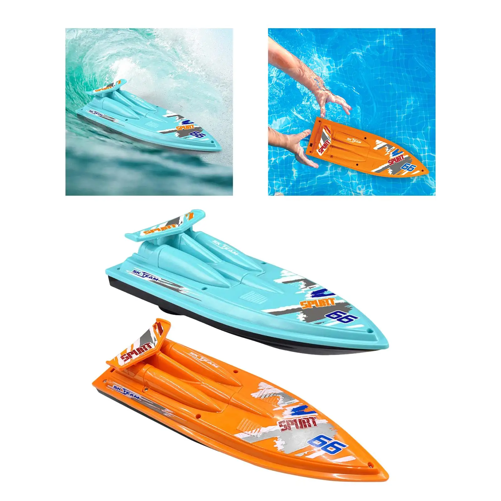 Speed Boat Water Toy Summer Outdoor Water Playing Kids Pool Toy Yacht Tub Toy for Party Favors Birthday Gift Preschool Kids