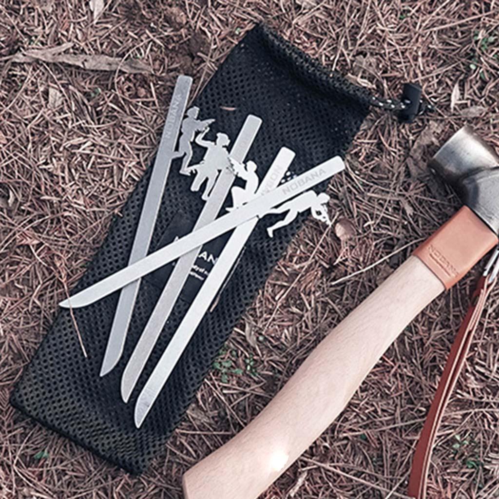 4x High Strength Tent Nails Stakes Sand Peg Canopy Rope Snow Awning for Camping Trip Tent Accessaries Outdoor Gardening