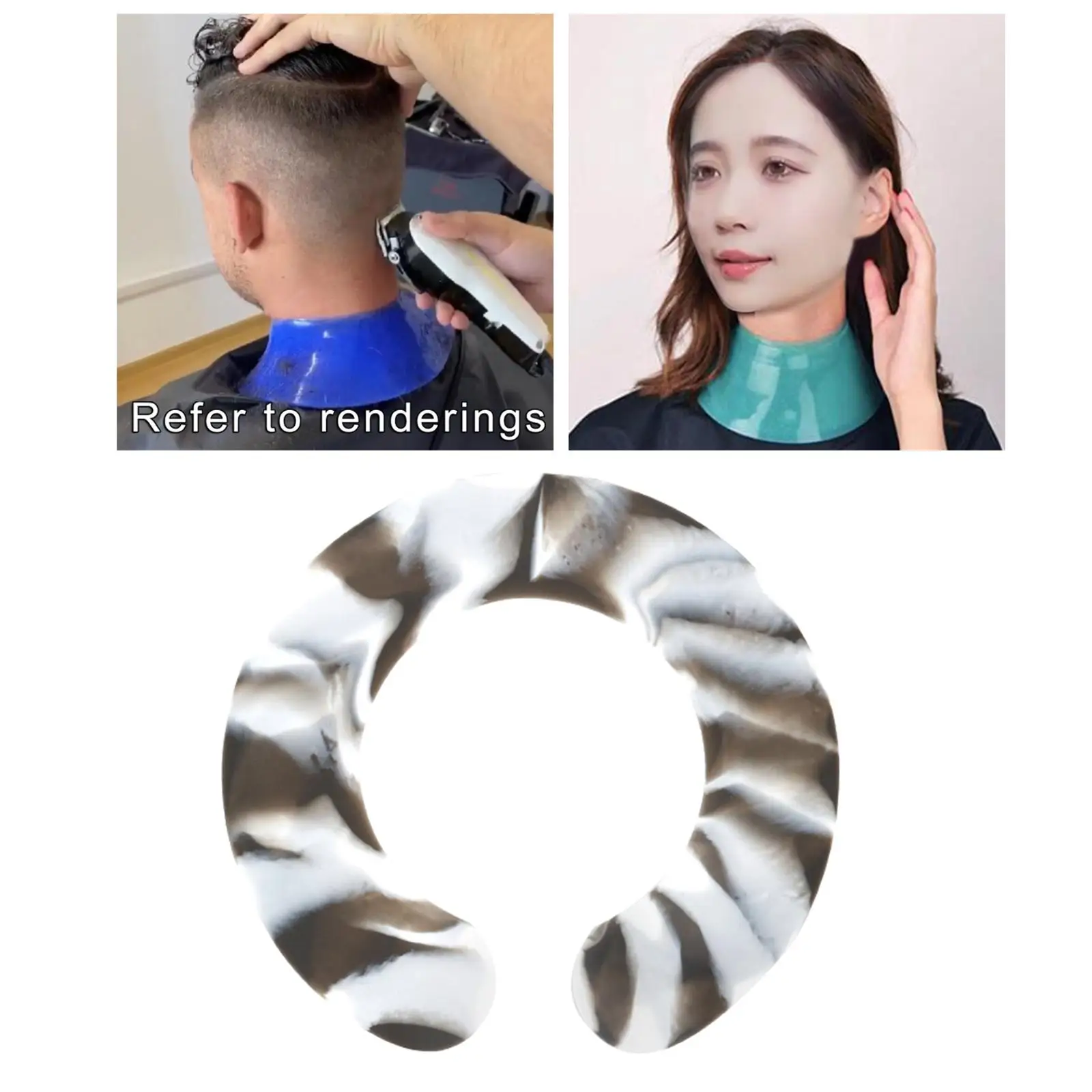 Silicone Hair Salon Stylist Cutting Collar Waterproof for Haircut Women Men