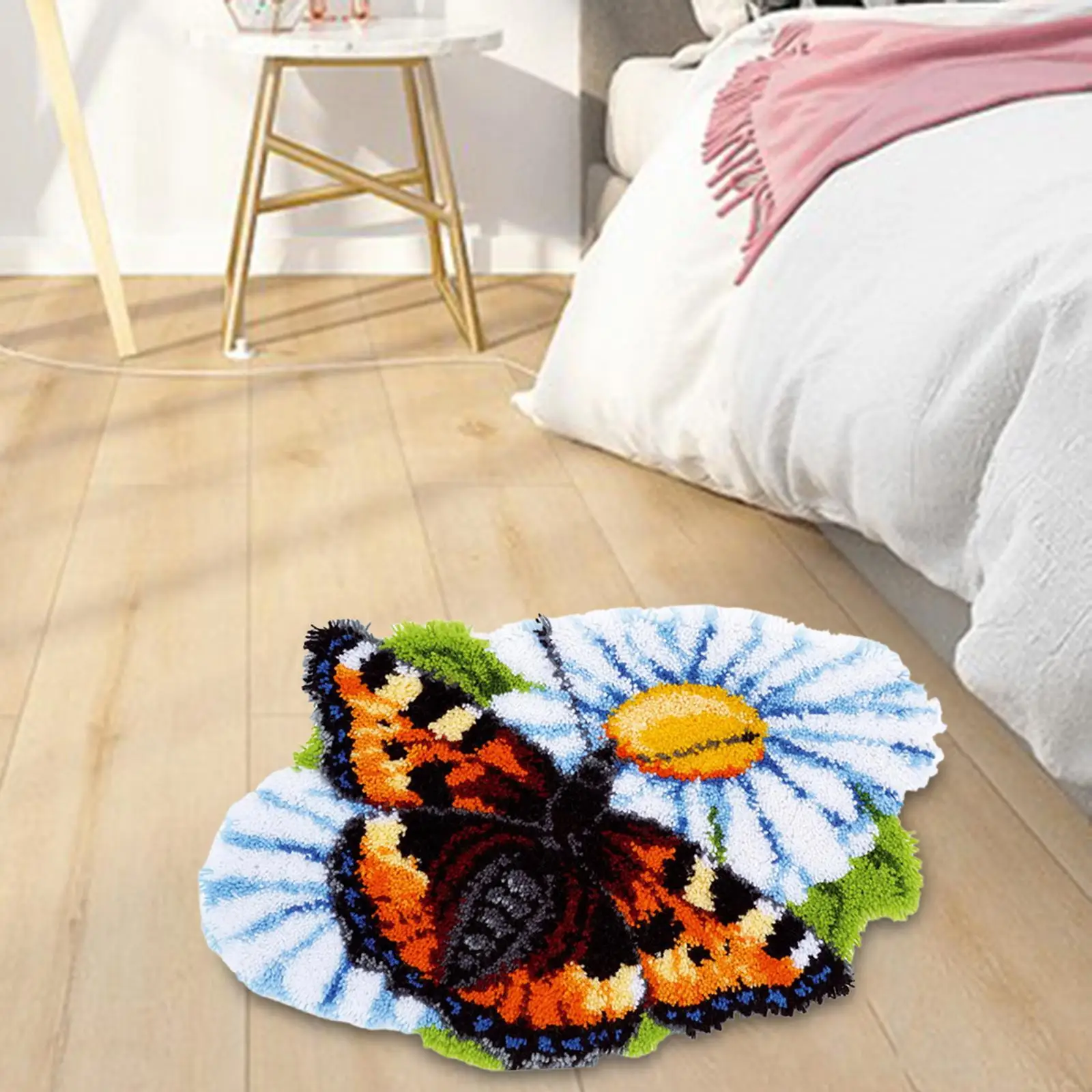 Creative Latch Hook Rug Kits Crochet Embroidery Handmade DIY for Cushion Floor Mats Home Decoration Accessory Adults and Kids