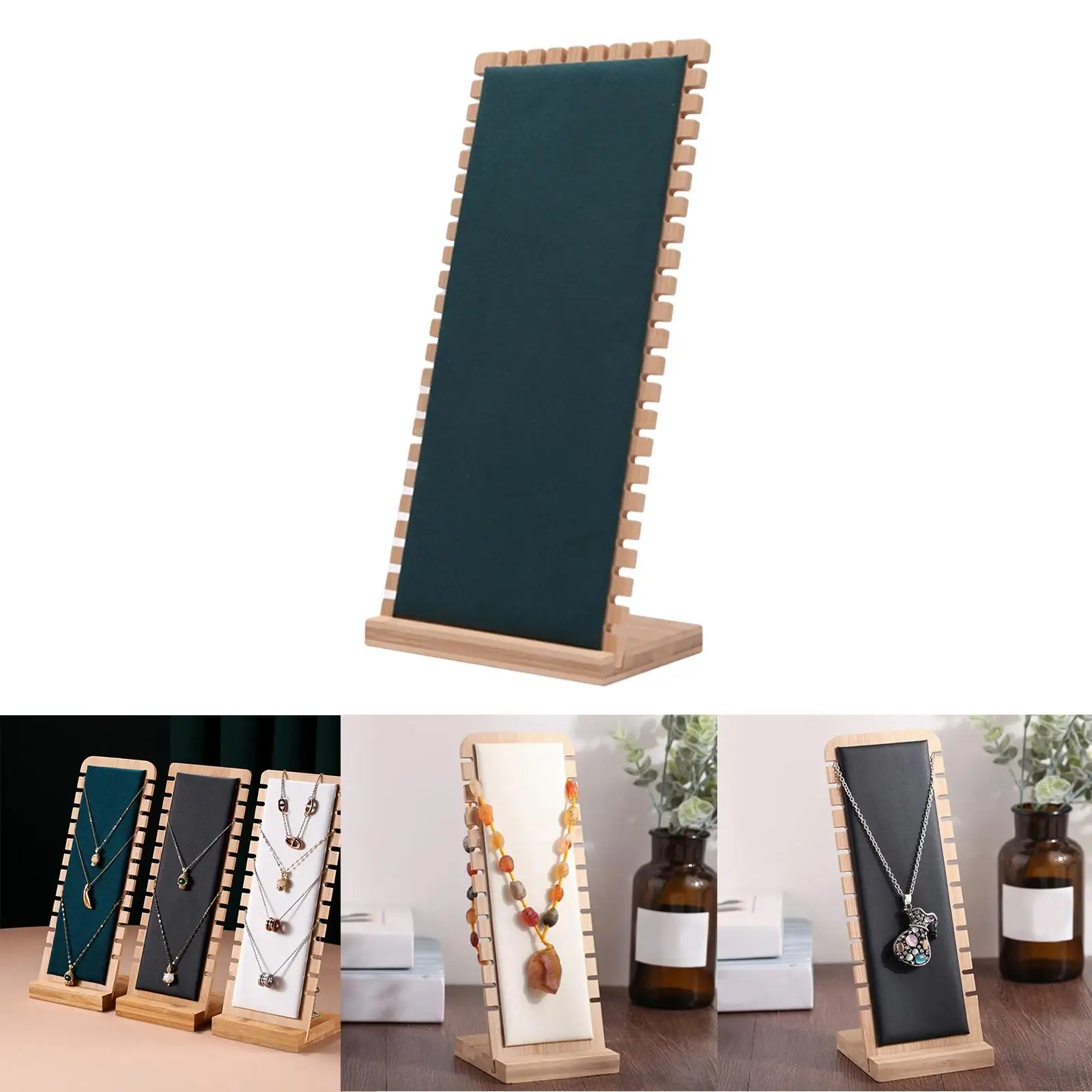 Necklace Display Stand Multiple Necklace Bust Necklace Easel Showcase Jewelry Organizer Holder for Countertop Dresser Decoration