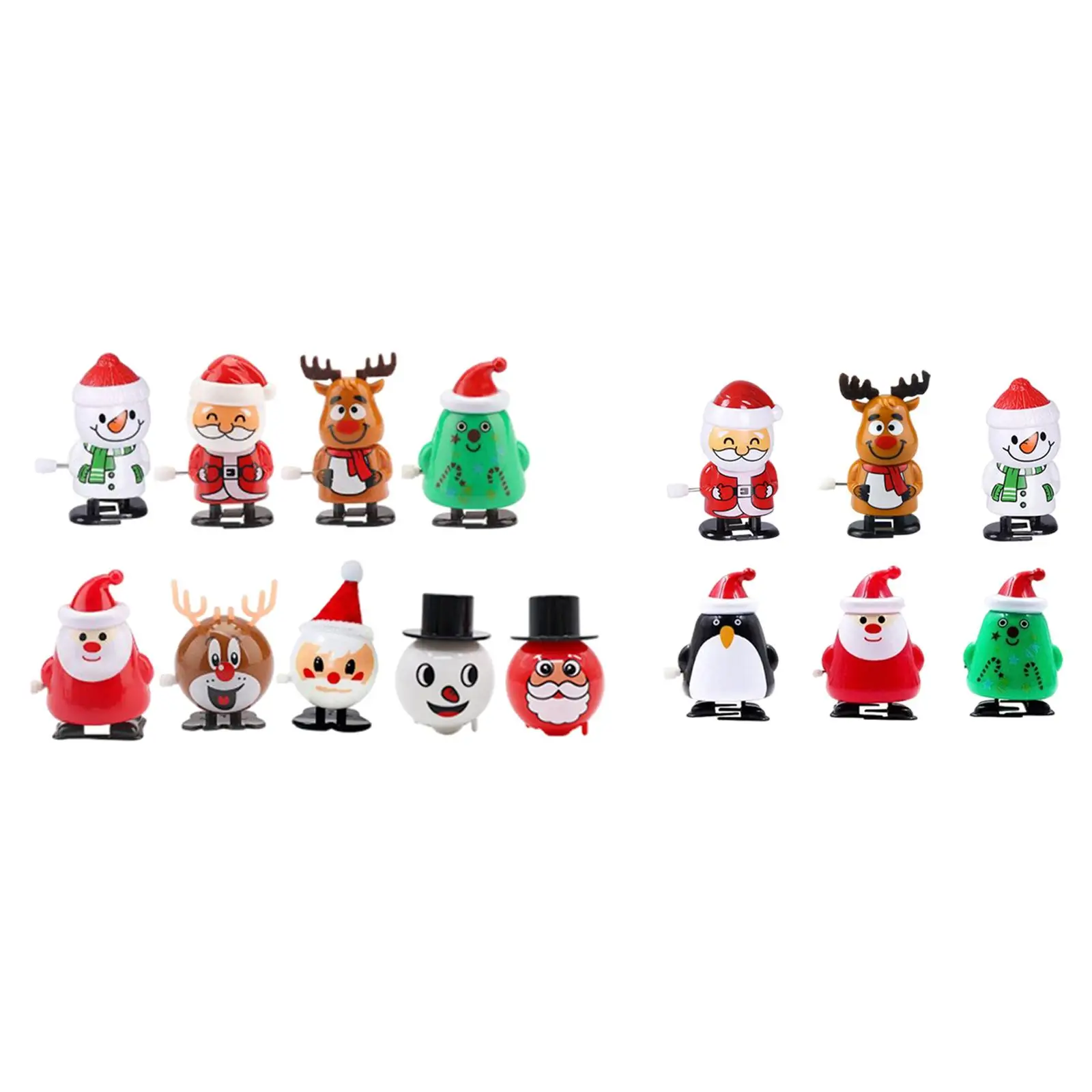  Toys, Filler,Figure Ornaments Christmas  Clockwork Toys Jumping Toys for  Favors Kids Children