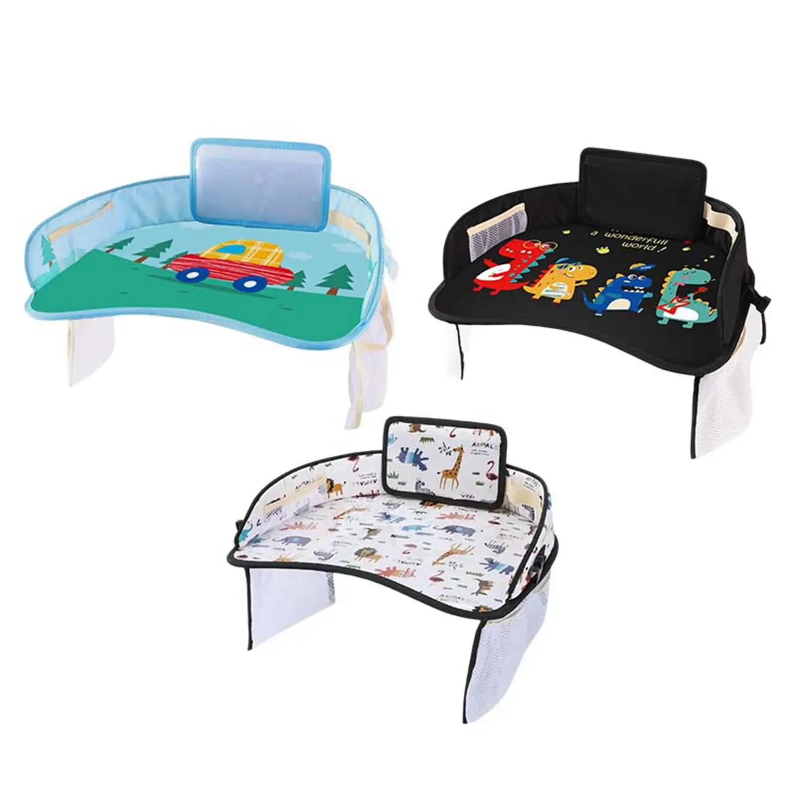 Kids Eating Drawing Snack Activity Tray for Carseat Stroller