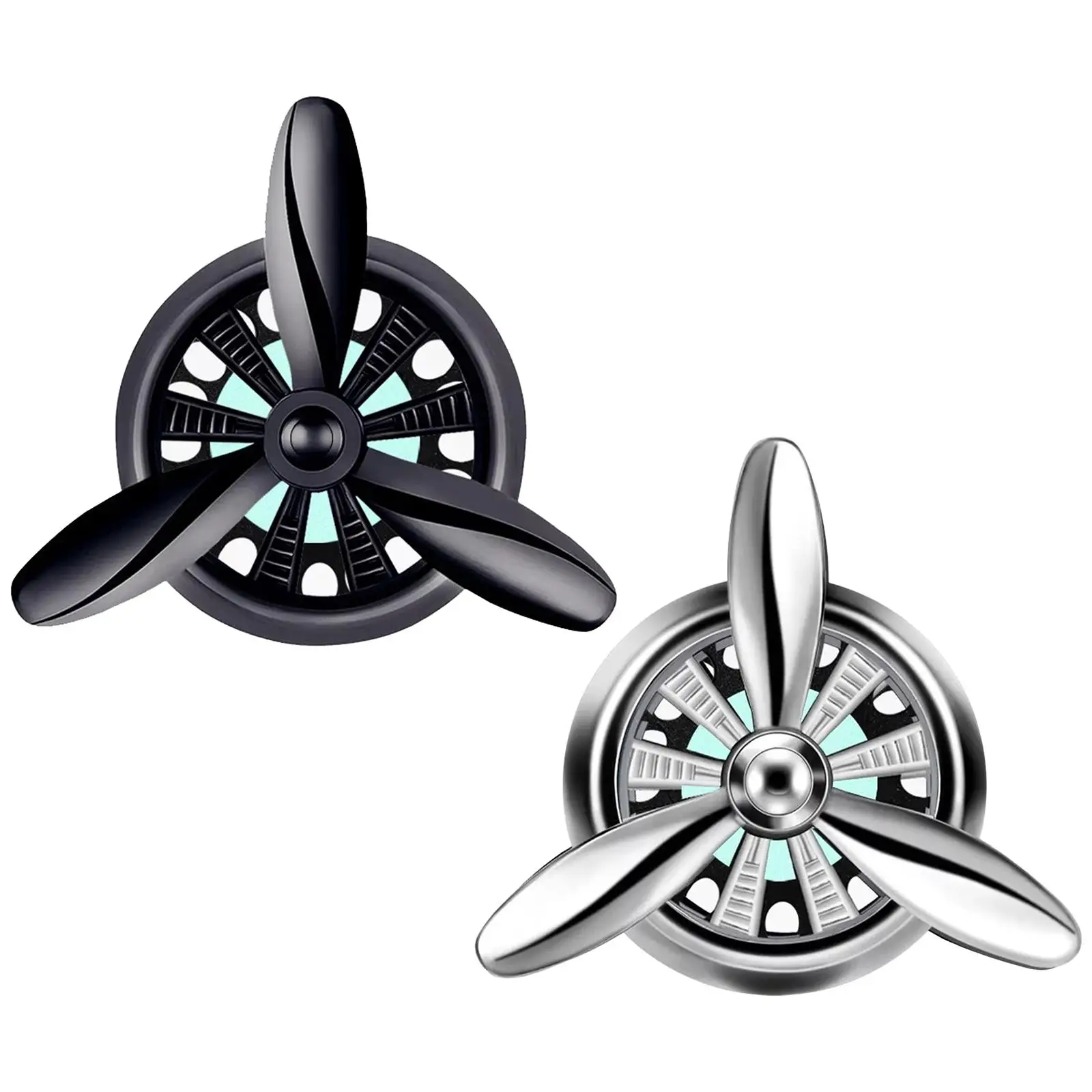 Car Air Freshener Vent Clip,   Propeller Vent  Fragrance Alloy  Oil Diffuser Decor Car