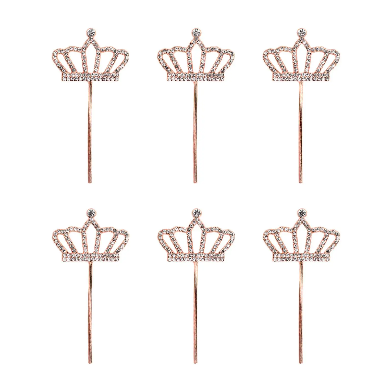Princess Crown Cake Cards Reusable for Dessert Birthday Housewarming Booth Props
