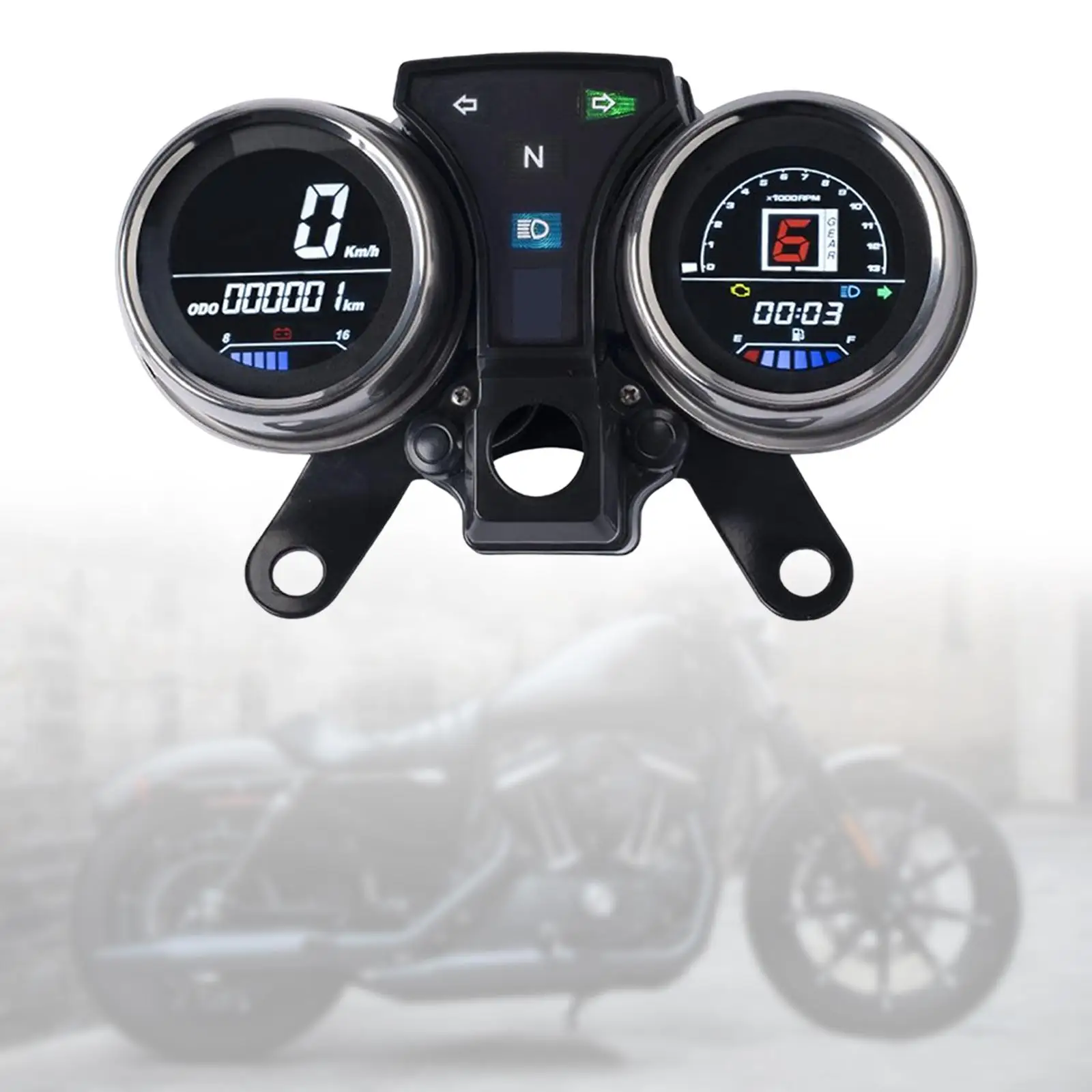 Motorcycle Speedometer VA LCD Digital Dashboard Replace Easy Installation Electronic for Honda cm125 Tachometer Gauge