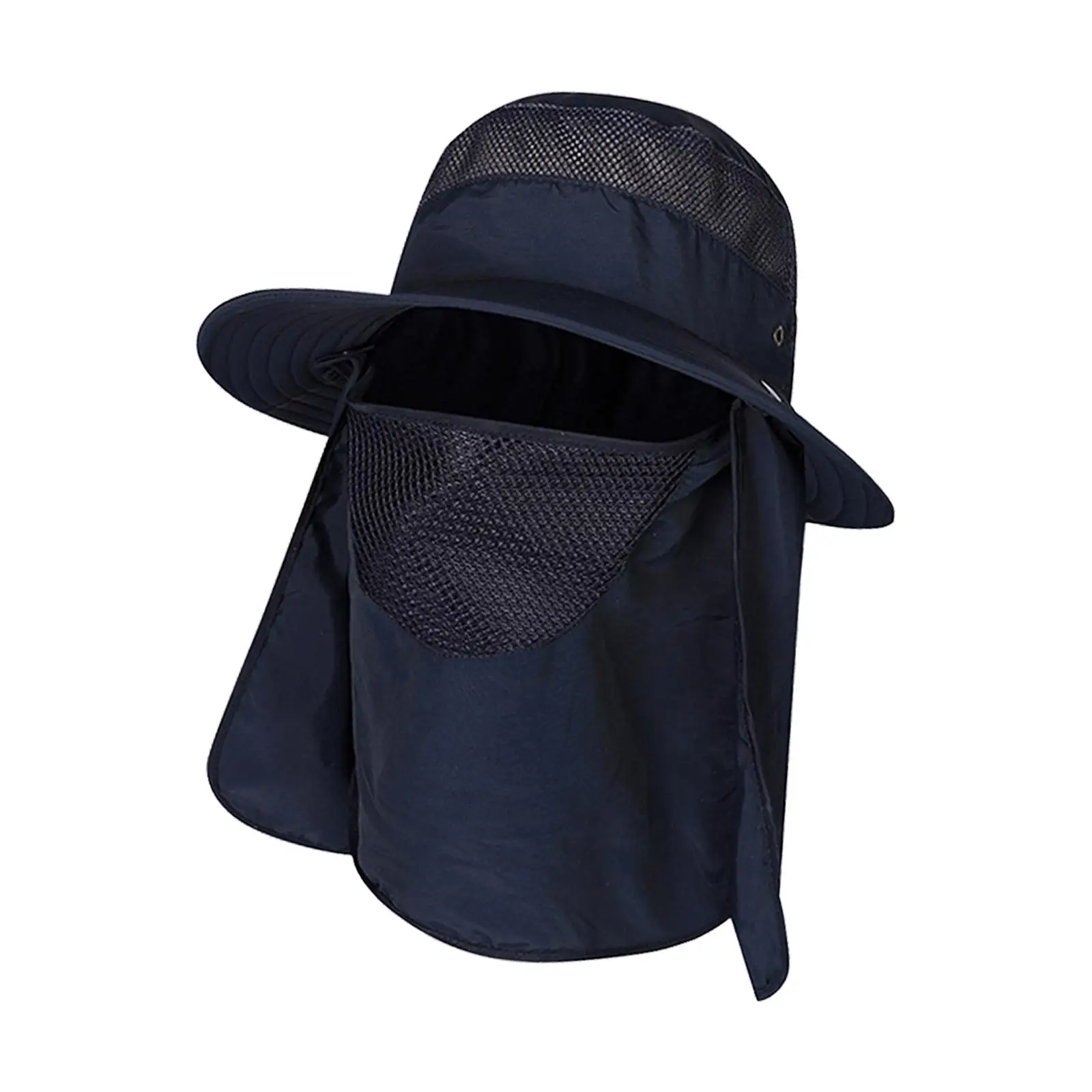 Fishing Hats Summer Cap Bucket Hat Face Cover Foldable Cap with Removable Neck