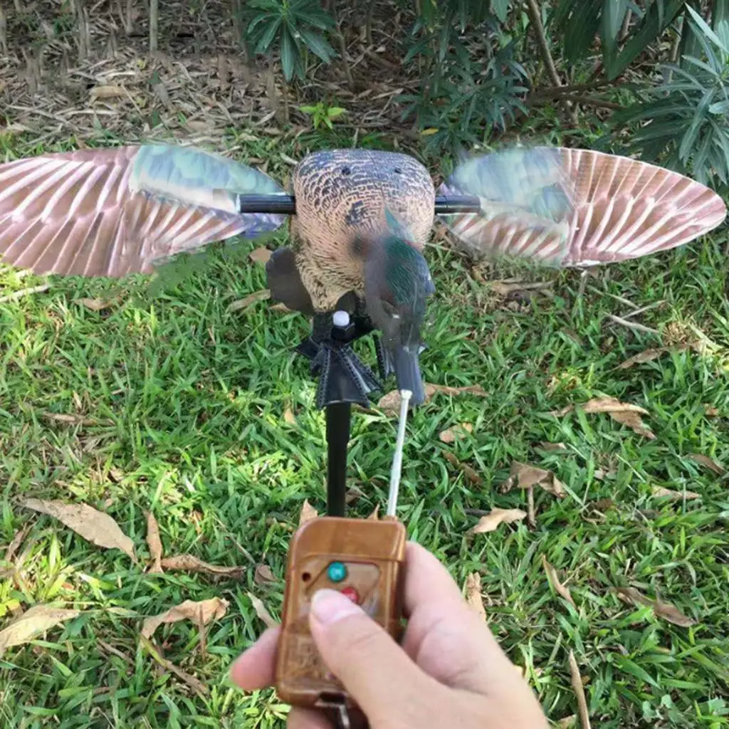 Electric Duck Hunting Decoy Mallard  Wing Remote Control Vivid  Teal