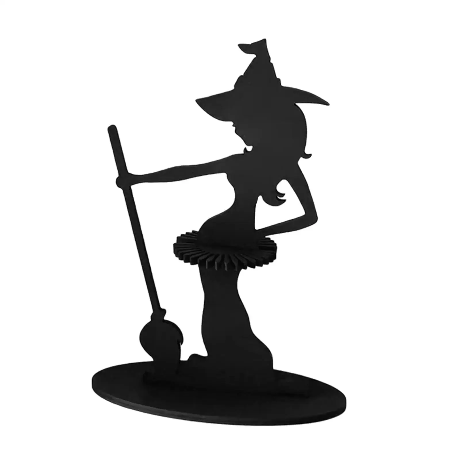Napkin Rack Wood Witch Figure Napkin Holder for Dining Table Restaurant