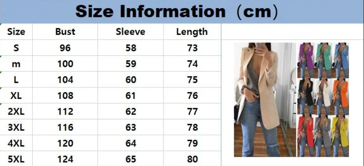 Title 2, Blazer Woman Clothing Tratza Office Wear Fashio...