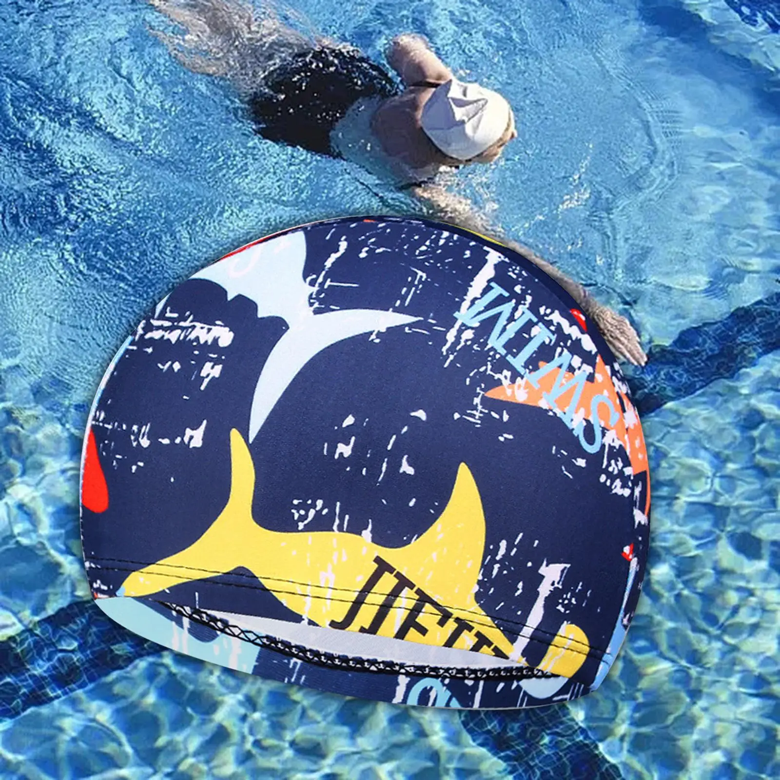 Swimming Cap Swim Cap for Men and Women Adults Long Hair Water Sport Surf