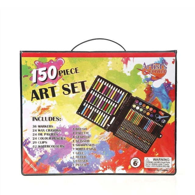 150Pcs Art Set Portable Drawing Painting Art Supplies Gifts Kids Teens  Adults Coloring Art Colored Pencils Kits - AliExpress