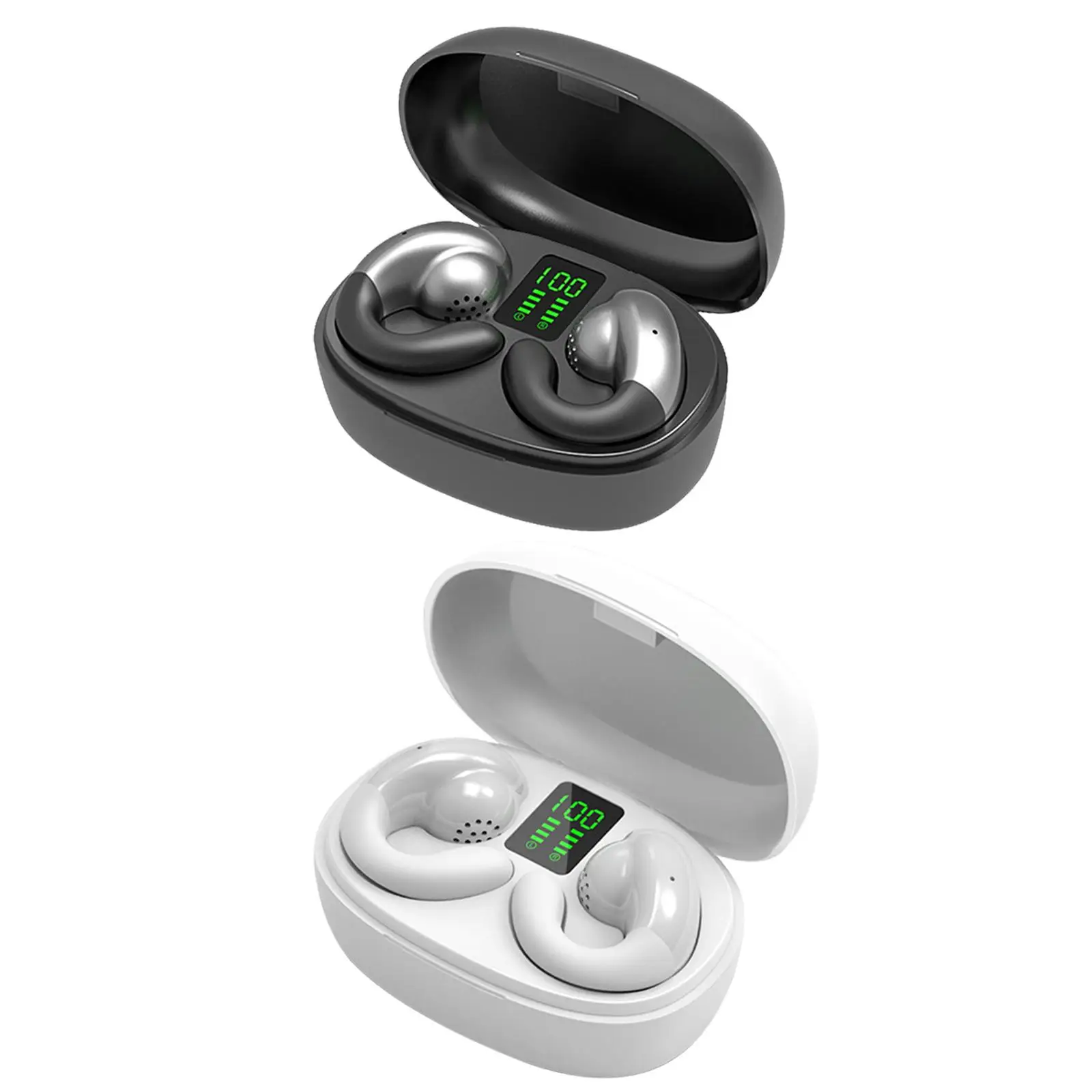 clip Headphones V5.3 Earphones Touch Design Earpiece for Gaming All Smart Phones