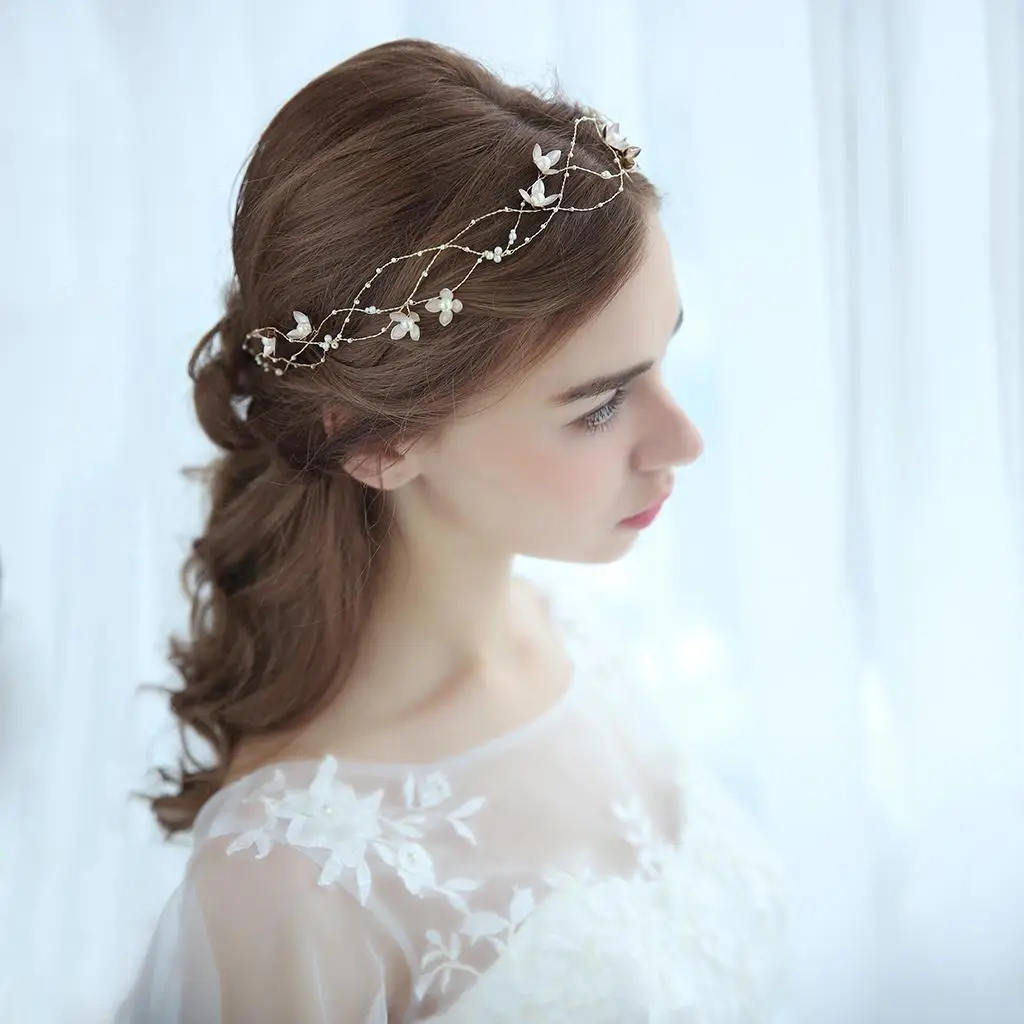 Delicate  Hairband flower Headband Women Bridal Wedding Headpiece