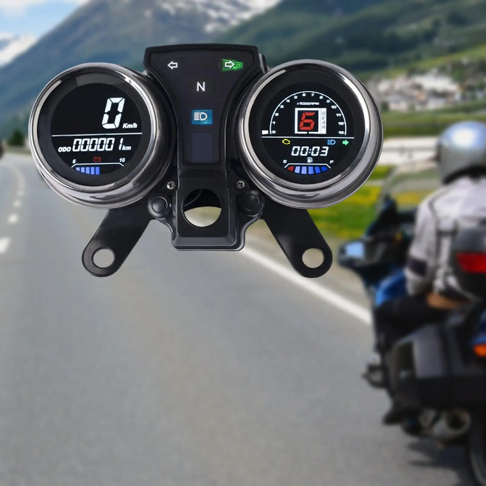 Motorbike VA LCD Digital Dashboard Replace Easy Installation for cm125