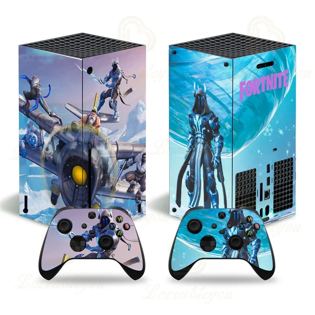 X Lord FORTNITE Battle Game Console Stickers For SONY XBOX ONE S Full Body  Color Skin