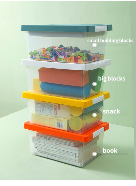 1/2 layers Kids Building Blocks Storage Box Toy Organizer Container Dividers  Removable Lids Sundries Organizador Rangement - AliExpress