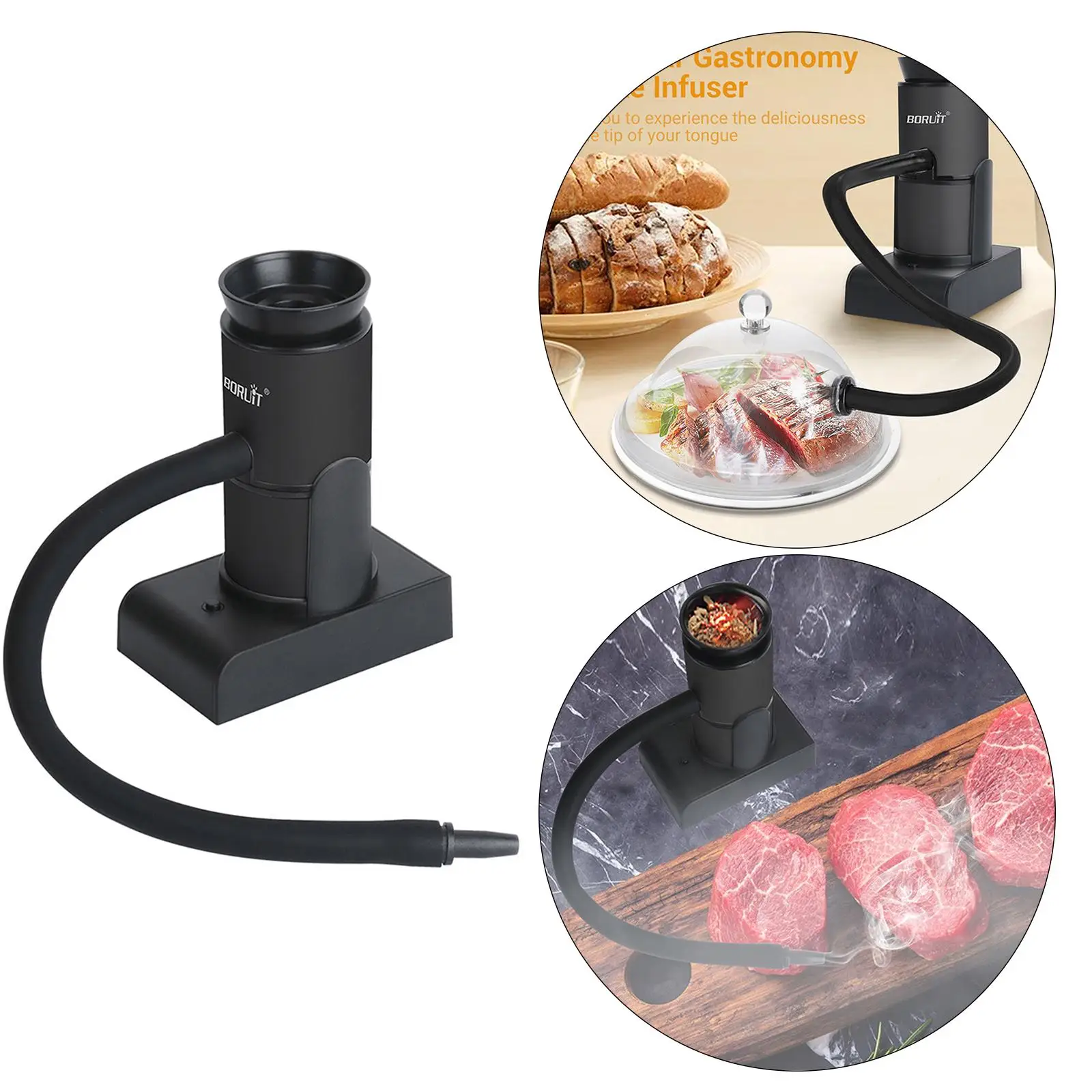 Portable Food Smoker Handheld Smoking Smoke Infuser for Cocktail Food Drinks