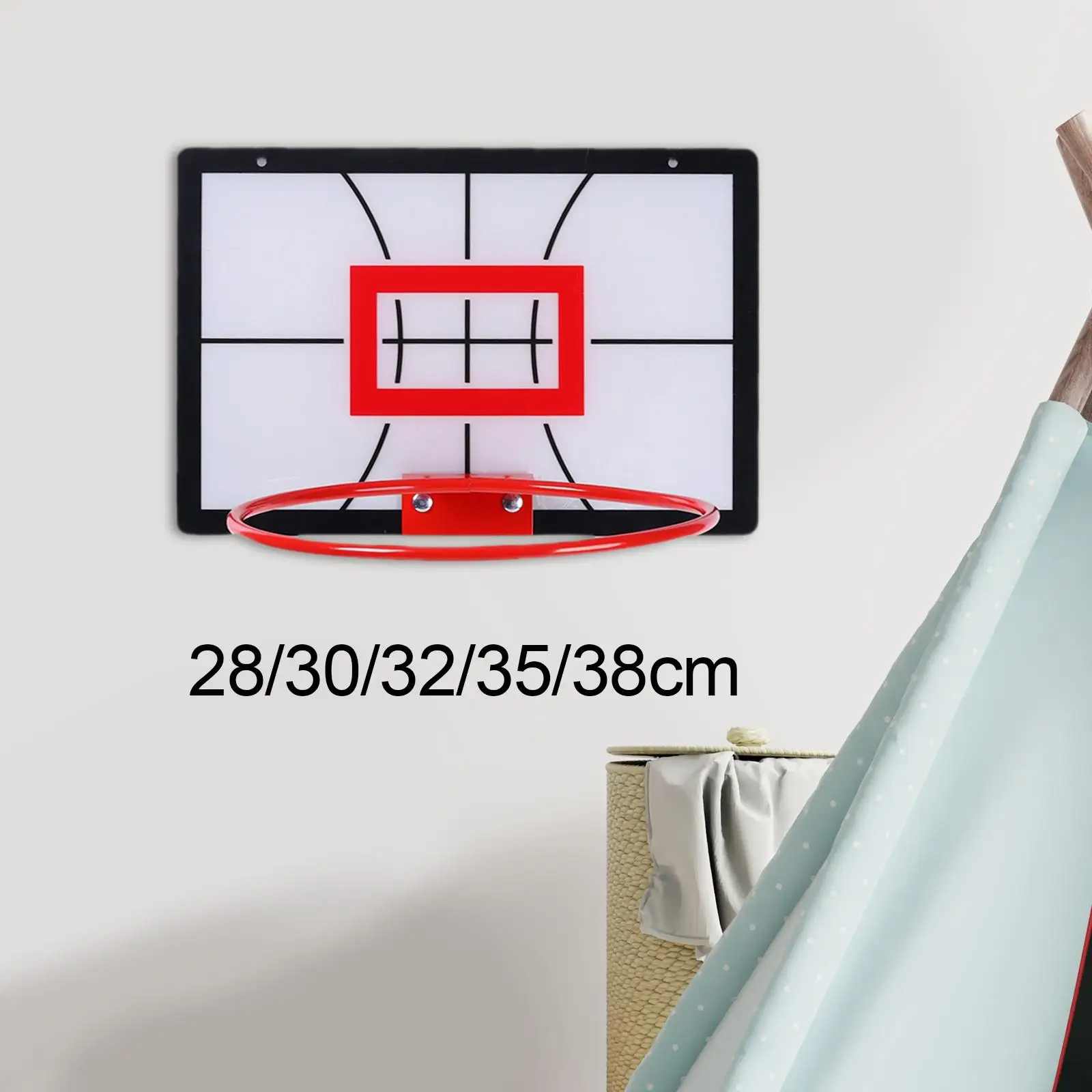 Portable Kids Basketball Hoop with Backboard Office Youth Bedroom Outside