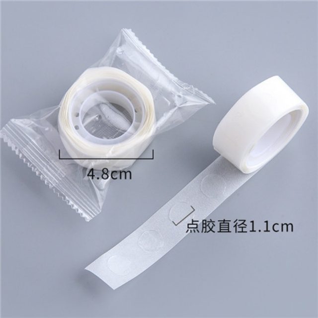 100 Pz/rotolo Universale Trasparente Mini Punto Rotondo Nastro Biadesivo Non-traccio Dot Colla Adesivi Per Note Memo Foto Scrapbook - AliExpress