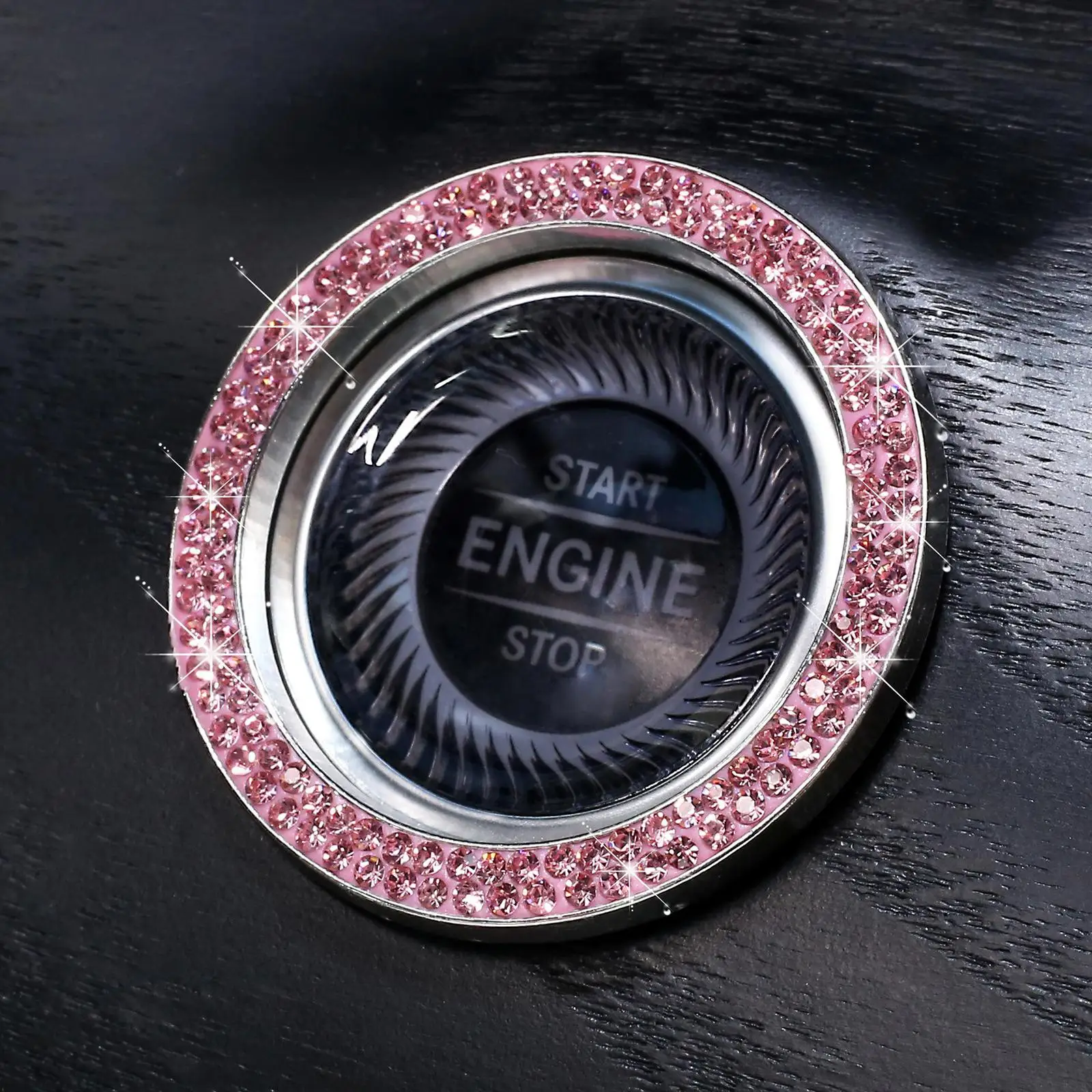 Car Diamond Shiny Start/Stop Button  Knob Decoration  decoration