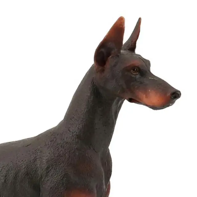 Simulation Doberman Animals Model Figurines Toy Cognitive Ability
