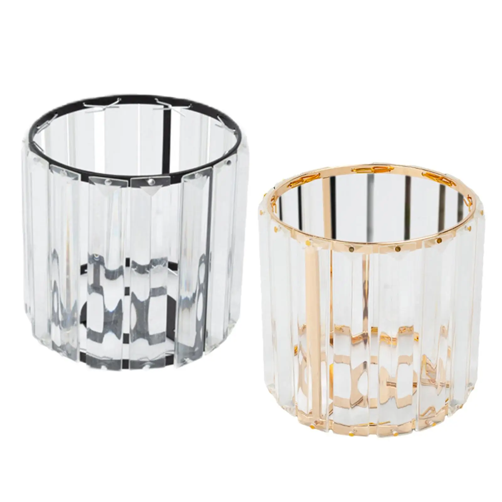 Clear Crystal Shade Cover Replacements, Cylinder Crystal Lamp Shade Replacement