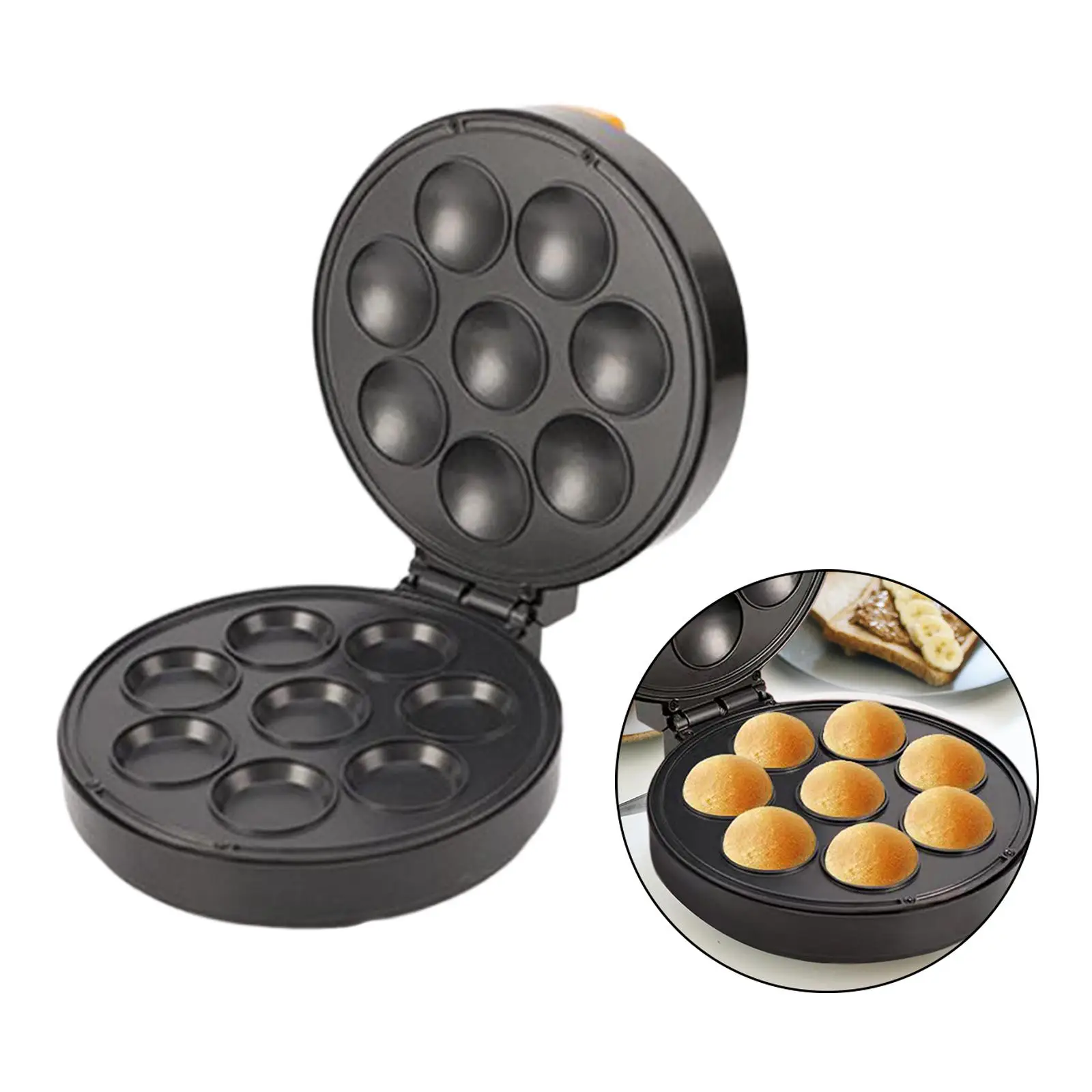 Waffle Machine Nonstick Portable Donut Maker Machine for Donut Chocolate Chip Fried Eggs