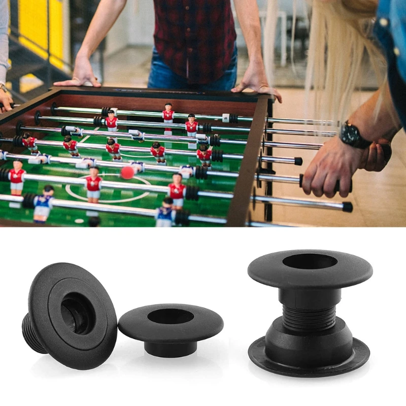 10pcs/set Black Table Football Bearing 48.5mm OD For 16mm Rod Foosball Bushing 