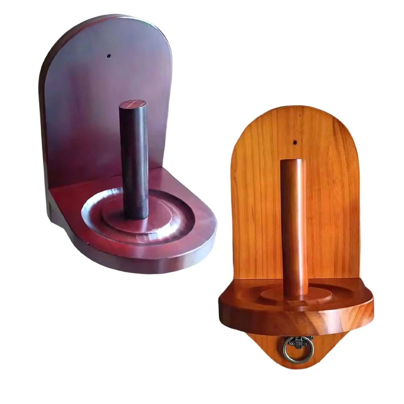 Wooden Cone Chalk Holder Wall Mount Pool Hand Chalk Holder for Billiards Pool Table Game Accessory Supplies