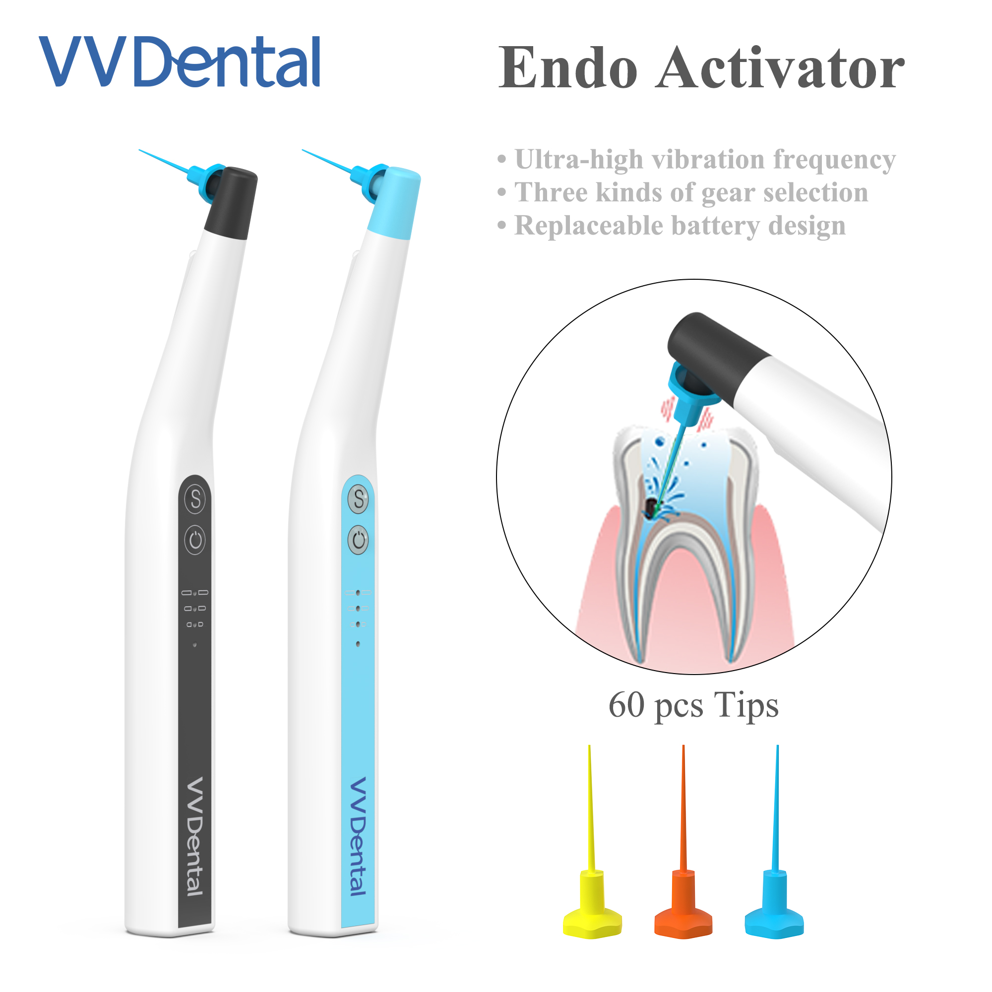 Best of VVDental Endomotor Dental Endo Activator Sonic Irrigator Tips With LED Light For Root Canal Irrigator Endodontic Motor Tools Reviews & Tips