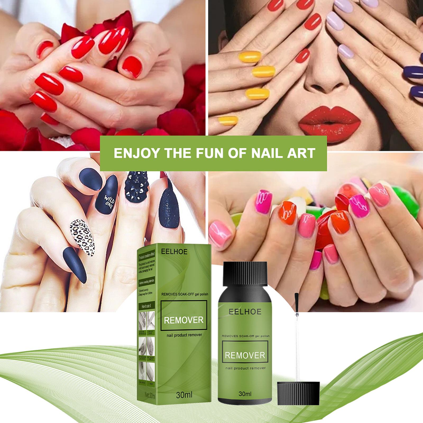 Nail Polish Remover Safe Quickly Natural Gifts for Nail Art Manicure Women Nail Polish Remover Gel Nail Remover Liquid 