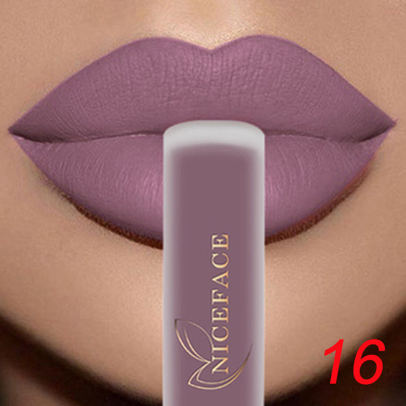 Best of NICEFACE Nude Matte Liquid Lipsticks Waterproof Long Lasting Lip Gloss Sexy Red Velvet Lip Tint Women Makeup Cosmetics Batom Reviews & Tips