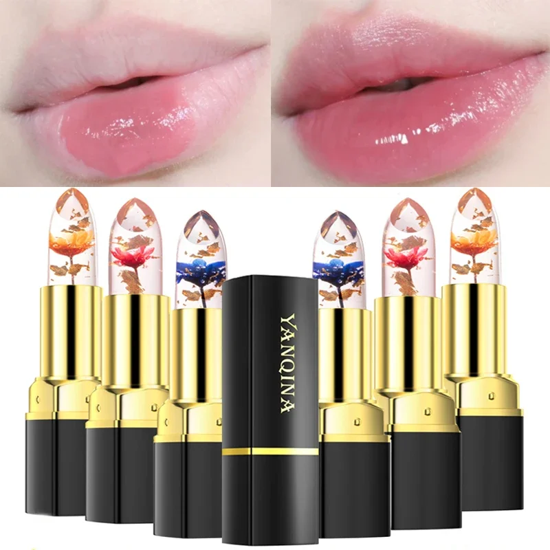 Best of Flower Jelly Flower Lipstick Color Change Waterproof Long Lasting Moisturizer Lip Balm Lips Care Women Lips Cosmetics 6 Colors Reviews & Tips