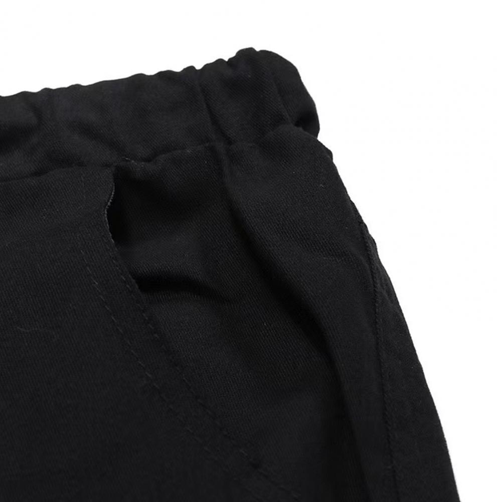 Description Picture 3 of itemMen Pants Elasticated Ankle Pants Stylish Men's Cargo Pants Ankle-banded Drawstring Multi Pockets Slim Fit Streetwear for Plus