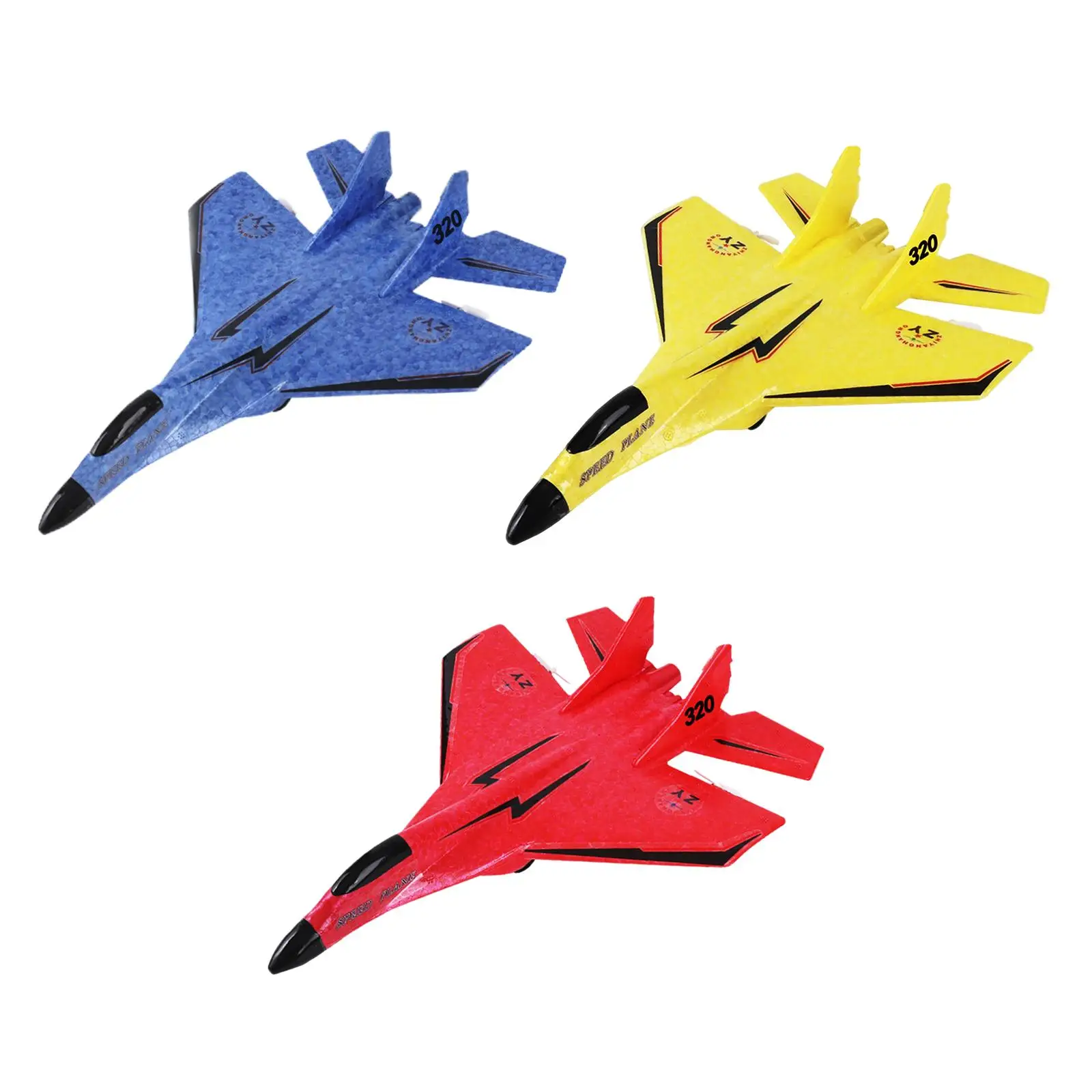 RC 2.4G Outdoor Flighting Toys Ready to Fly Fighter Toys Foam RC Airplane 2 Channel RC Glider for Kids Beginner Adults