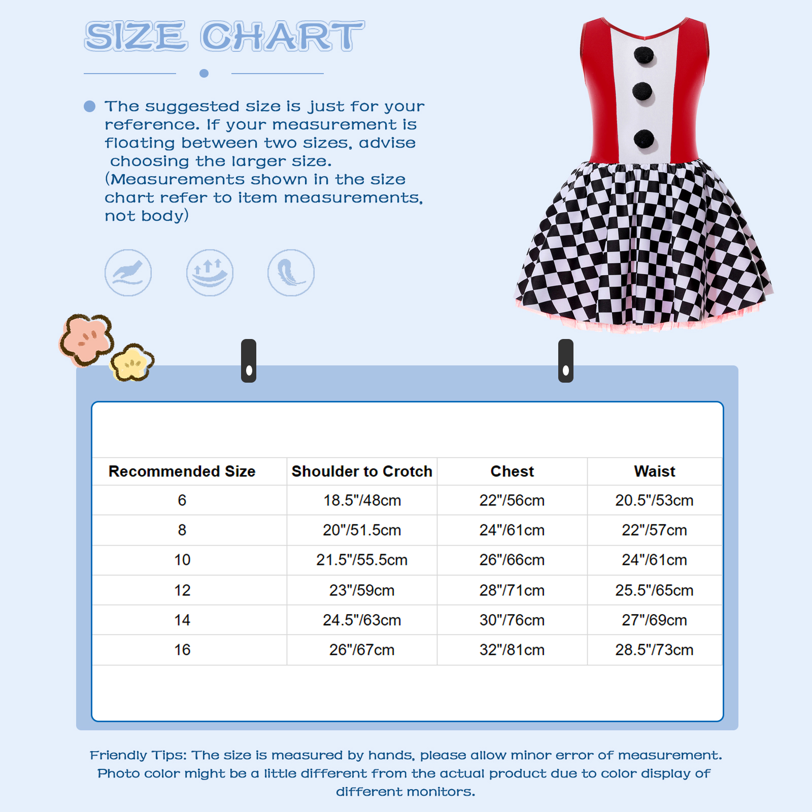 Mädchen Zirkus Clown Joker Kostüm Halloween Cosplay Schwarz Weiß Gitter Pompoms Trikot Tutu Kleid Karneval Party Leistung – Detail 4