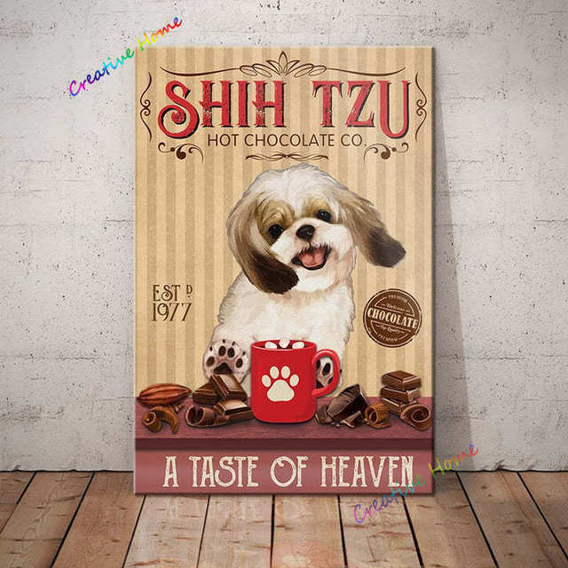 Shih tzu dog diamond painting cross stitch 5d diy diamond mosaic