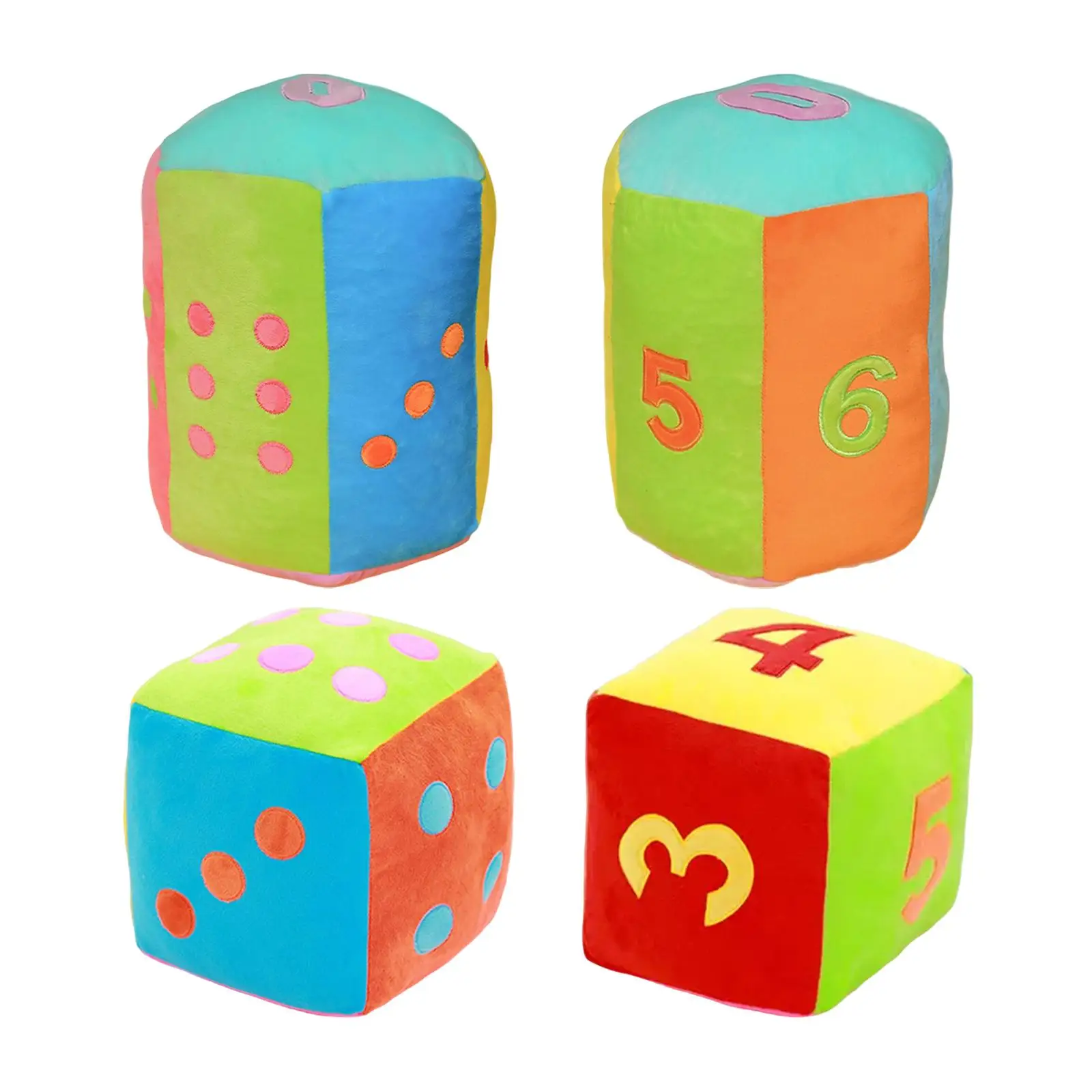 Plush Dice Toy Playing Games Party Favors Educational Party Decorations Ornament Stuffed Toys for Kids Girls Boys Children