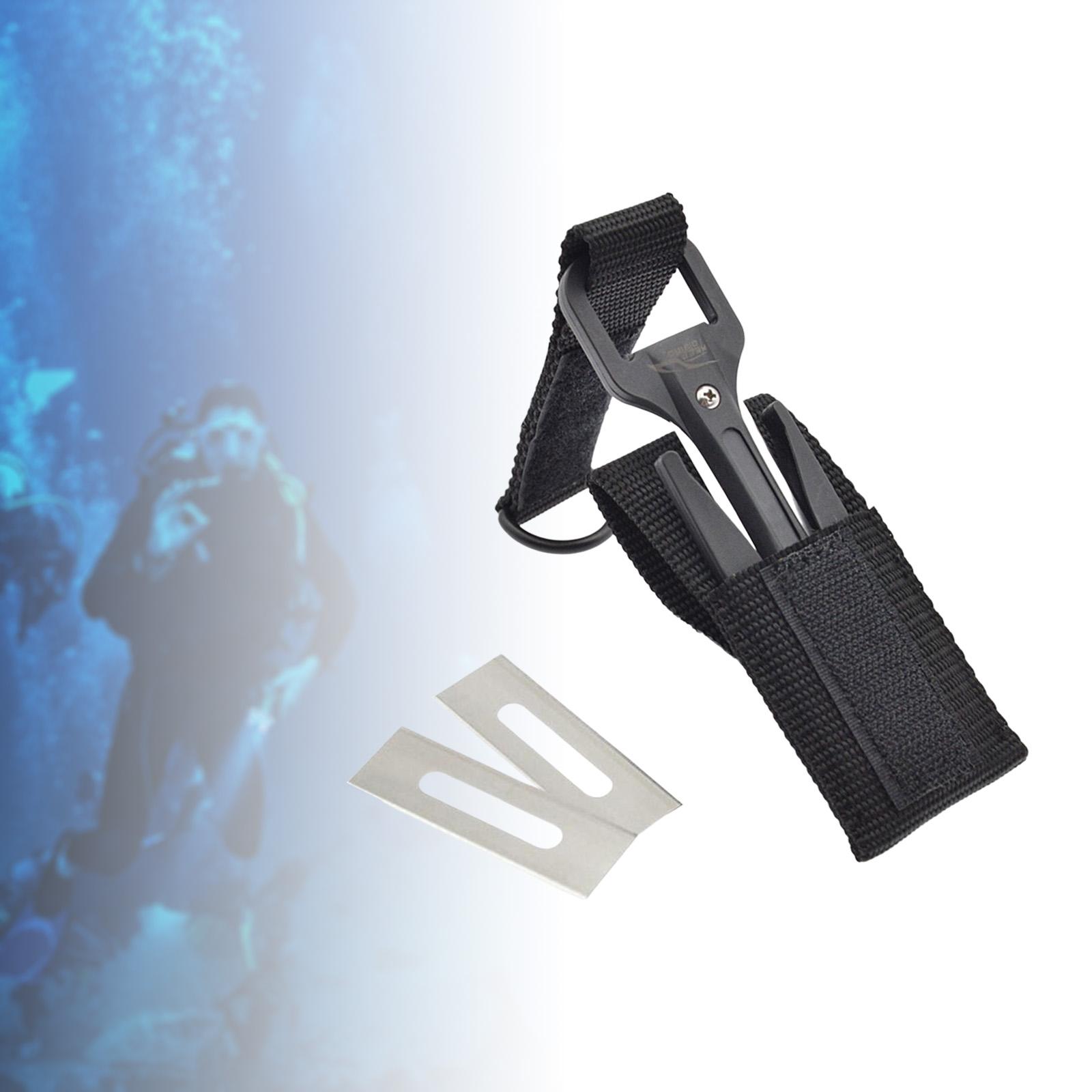 Snorkeling Knives with Extra Blades Safety Scuba Dive Line Cutter for Freediving Spearfishing Diving Fishing Line Fishing Net